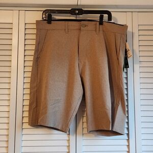 Burnside360 hydro series Men's New Classic Khaki Flat Front Shorts